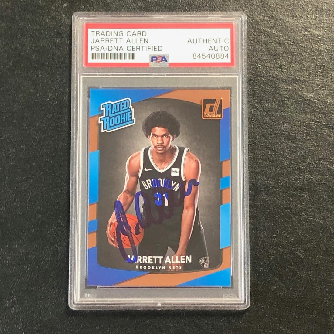 2017 Donruss Rated Rookie Jarrett Allen Signed Card PSA 10 (1 of 2)