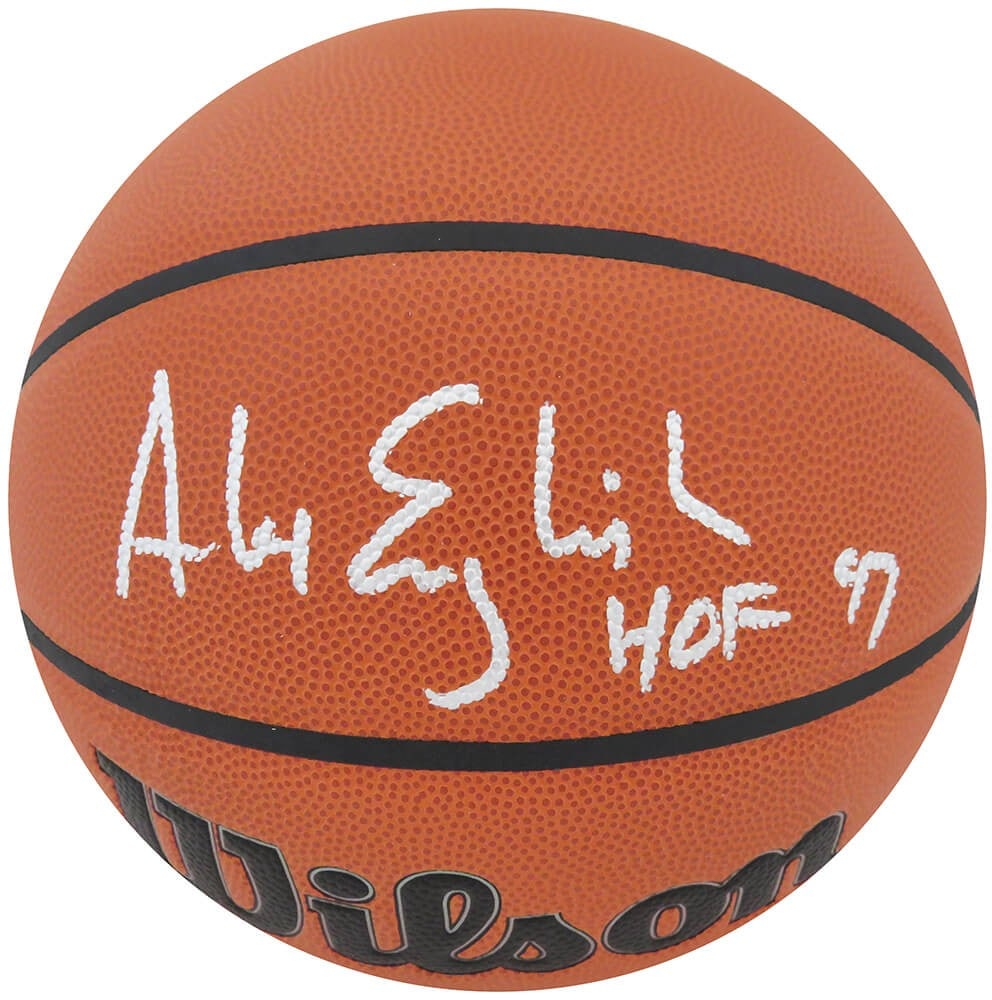 Alex English Signed NBA Basketball Wilson HOF 97 Inscription COA (1 of 1)