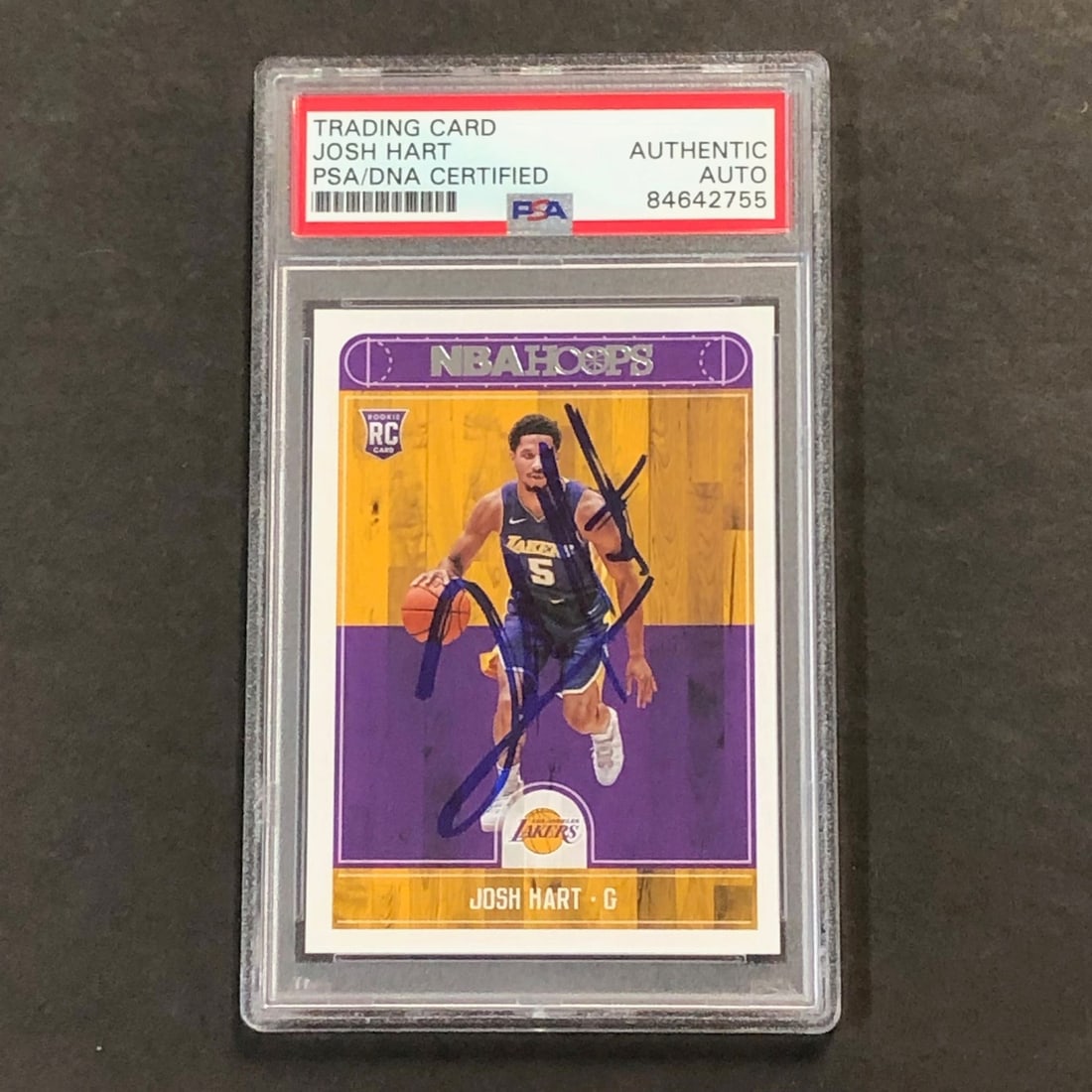 2017-18 NBA Hoops #280 Josh Hart Signed Card PSA/DNA Lakers: 2017-18 NBA Hoops #280 Josh Hart Signed Card PSA/DNA Lakers This is a 2017-18 NBA Hoops #280 trading card featuring the signature of Josh Hart, who is recognized for his time with the Los Angeles Lake