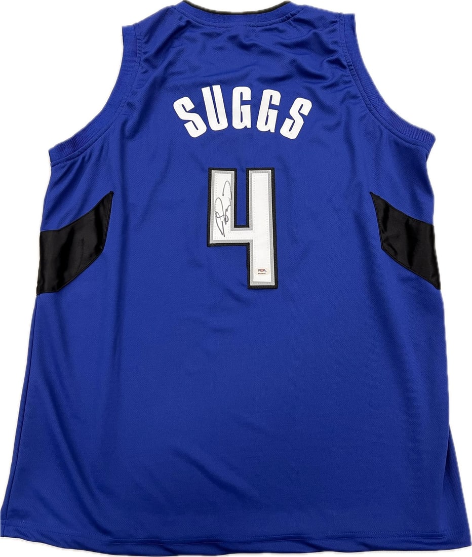 Orlando Magic Jalen Suggs Autographed Basketball Jersey PSA/DNA Authenticated: Orlando Magic Jalen Suggs Autographed Basketball Jersey PSA/DNA Authenticated This is a stitched jersey autographed by Jalen Suggs, who played for the Orlando Magic. The autograph has been authenticat