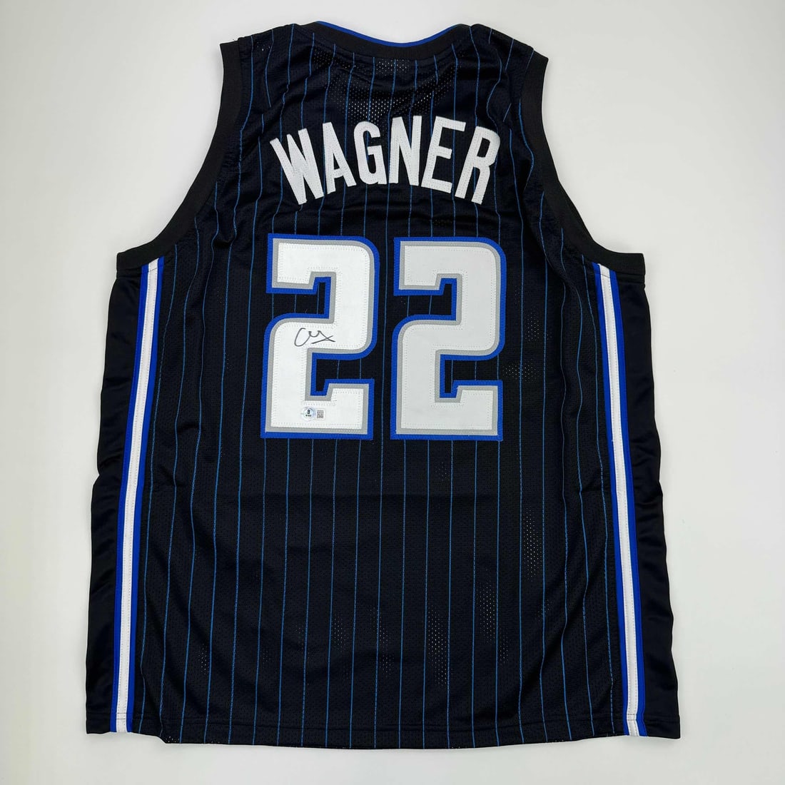 Franz Wagner Autographed Black Basketball Jersey Orlando Magic Beckett COA (1 of 4)