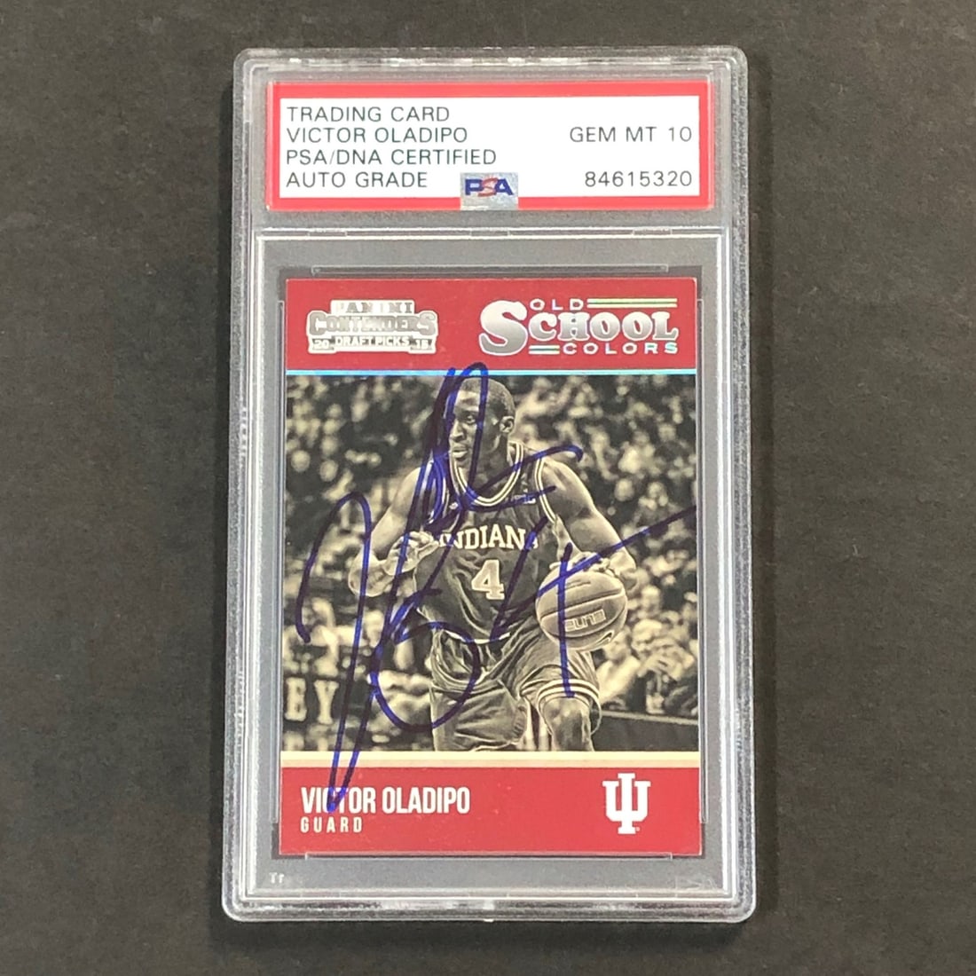 2015-16 Contenders Draft Picks Victor Oladipo Signed Card PSA/DNA Authenticated: 2015-16 Contenders Draft Picks Victor Oladipo Signed Card PSA/DNA Authenticated This is a 2015-16 Contenders Draft Picks Old School Colors #31 card featuring the signature of Victor Oladipo, known for