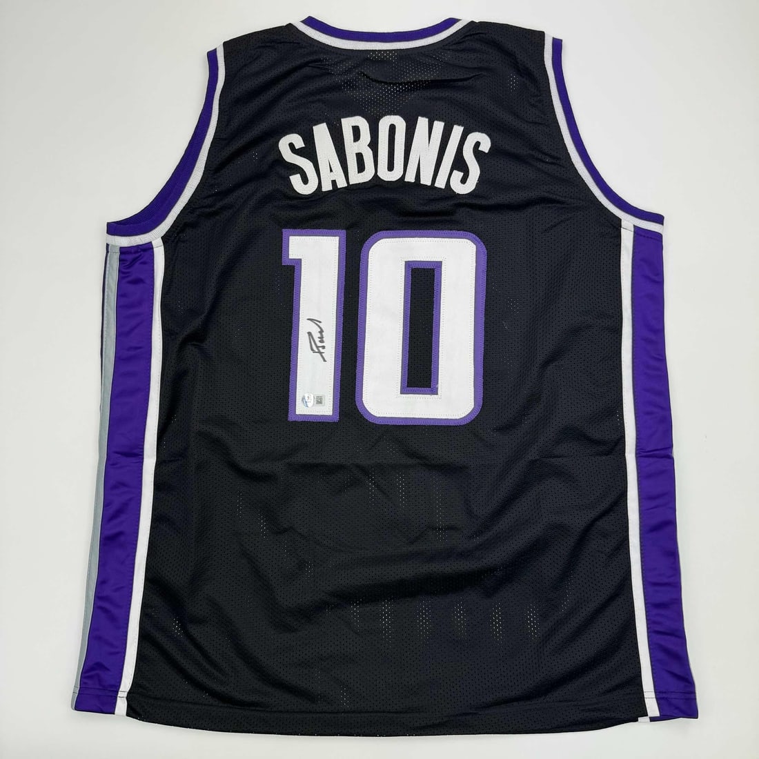 Signed Domantas Sabonis Sacramento Kings Black Jersey JSA COA: Signed Domantas Sabonis Sacramento Kings Black Jersey JSA COA Own a piece of basketball history with this autographed Domantas Sabonis Sacramento Kings Black Basketball Jersey. This custom jersey feat