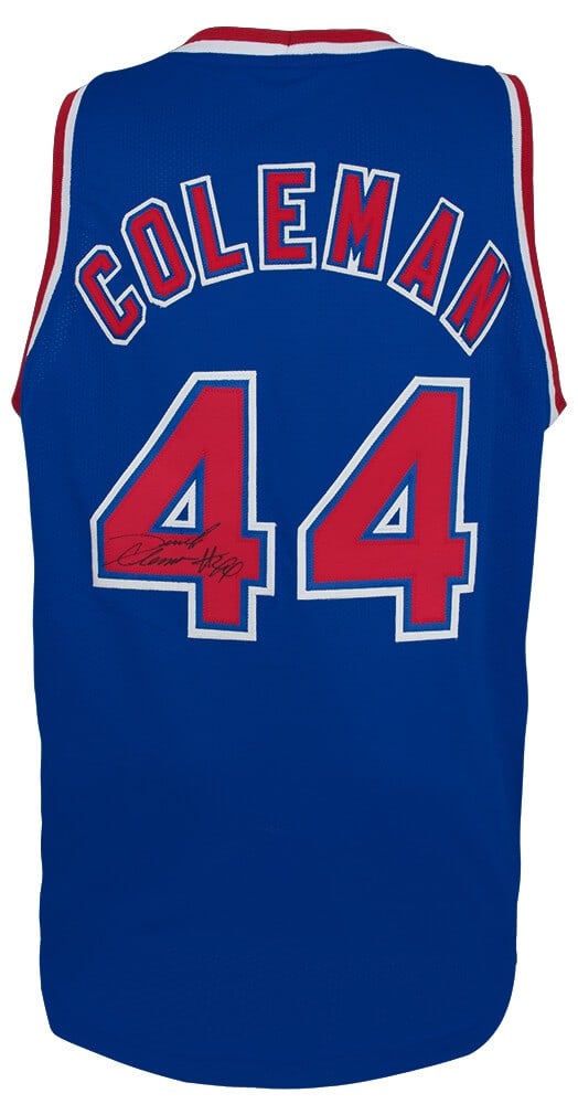 Derrick Coleman Signed Blue Custom Jersey Brooklyn Nets COA (1 of 3)