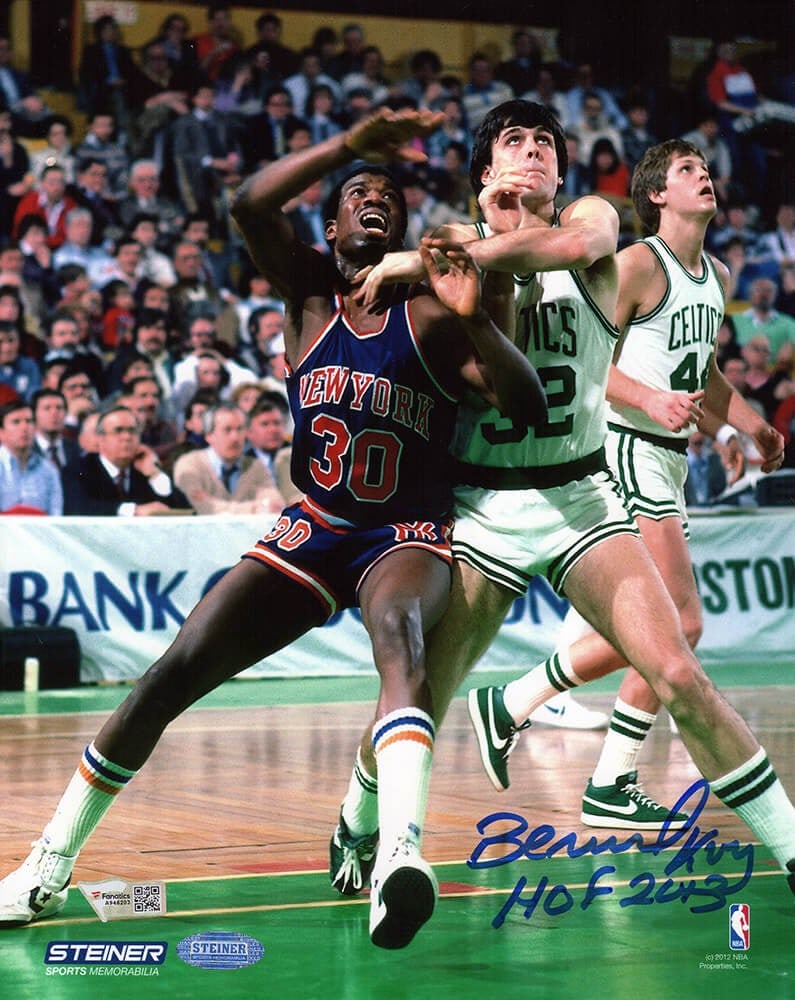 Bernard King Signed Knicks vs Celtics 8x10 Photo HOF 2013 with Fanatics COA: Bernard King Signed Knicks vs Celtics 8x10 Photo HOF 2013 with Fanatics COA This is a signed 8x10 action photo featuring Bernard King from the iconic Knicks vs Celtics matchup. The photo is inscribed 