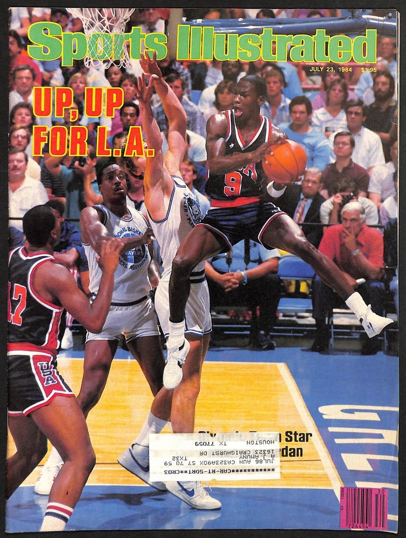 1984 Sports Illustrated Issue Featuring Michael Jordan Team USA Olympics (1 of 2)