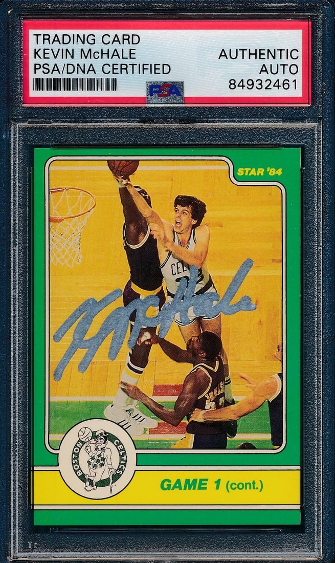 1984 Star Co. #3 Kevin McHale Signed Card PSA/DNA Authentic Boston Celtics (1 of 2)