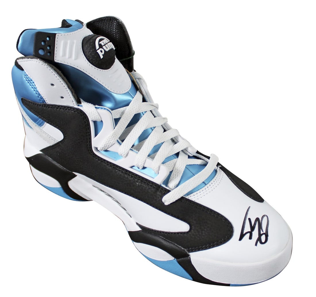Shaquille O'Neal Signed Reebok Shaq Attaq Retro 2022 Magic Shoe BAS Witnessed: Shaquille O'Neal Signed Reebok Shaq Attaq Retro 2022 Magic Shoe BAS Witnessed This autographed left Reebok Shaq Attaq Retro 2022 Magic Shoe has been personally signed by NBA legend Shaquille O'Neal, c