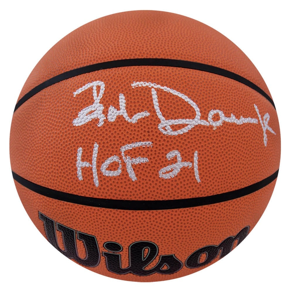 Bob Dandridge Signed Wilson NBA Basketball with HOF 21 Inscription: Bob Dandridge Signed Wilson NBA Basketball with HOF 21 Inscription This is a Bob Dandridge signed Wilson Indoor/Outdoor NBA basketball featuring the inscription 'HOF 21'. The ball is an official NBA p