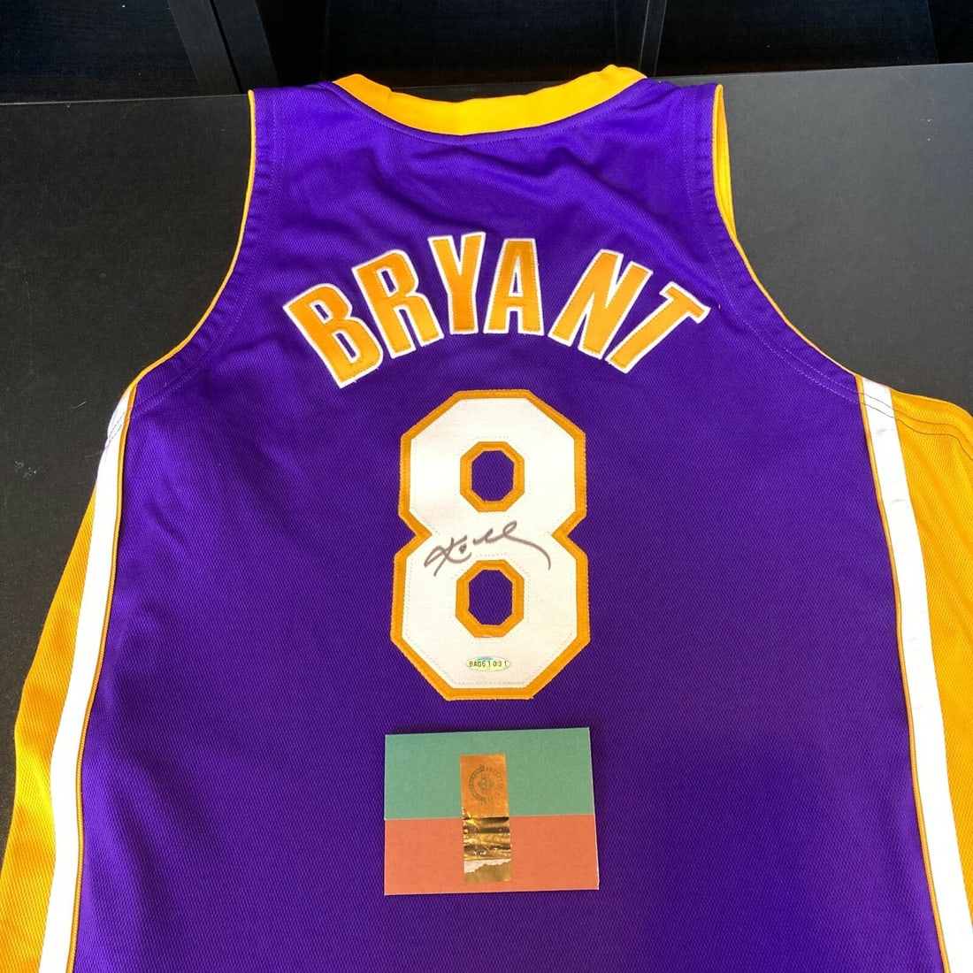 Kobe Bryant 1999 2000 Lakers game issued signed jersey Upper Deck COA (1 of 11)