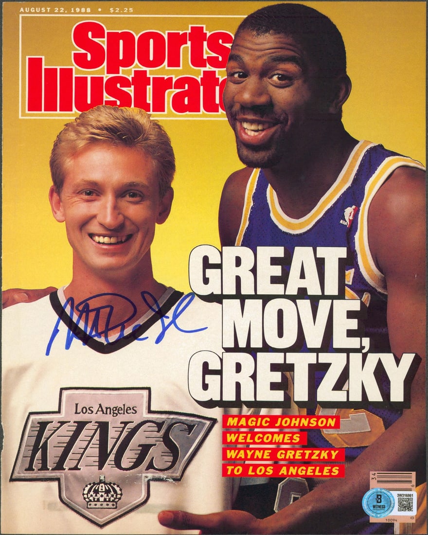 Magic Johnson Signed August 1988 Sports Illustrated Cover Beckett Authenticated (1 of 2)