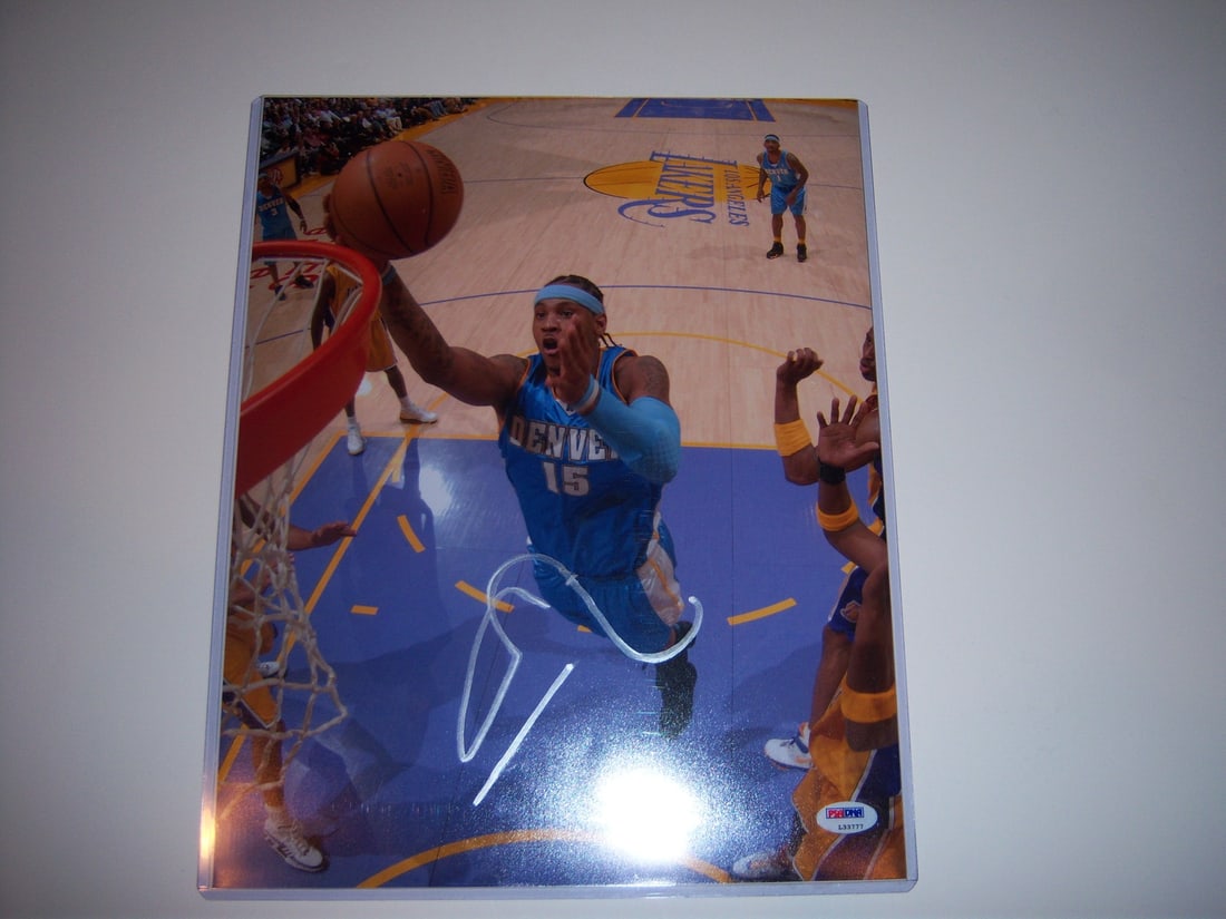 Carmelo Anthony Autographed 11x14 Denver Nuggets Photo PSA DNA Certified (1 of 2)