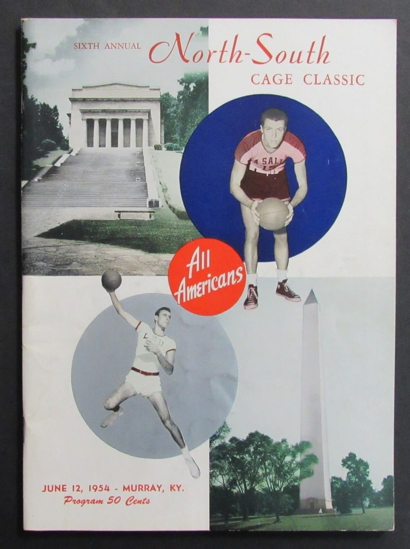 1954 North-South Cage Classic Basketball Program Featuring Jim Taylor (1 of 5)