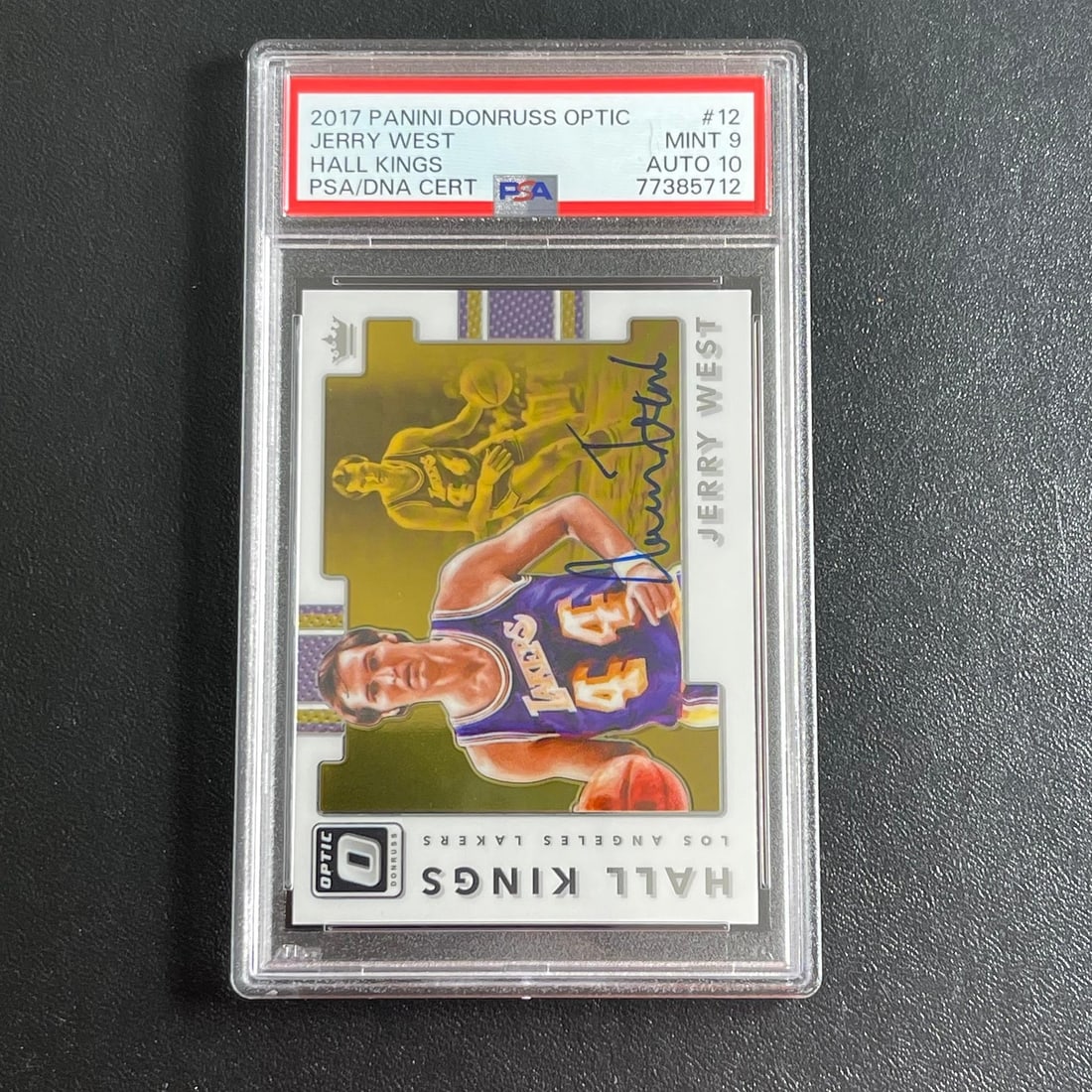 Jerry West 2017 Hall Kings Autographed Card PSA DNA Mint 9 Auto 10 (1 of 2)