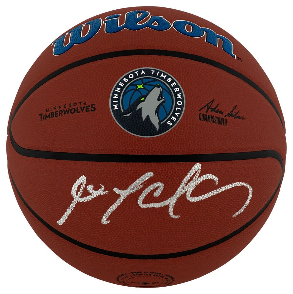 Stephon Marbury Signed Timberwolves Wilson NBA Basketball with COA (1 of 1)