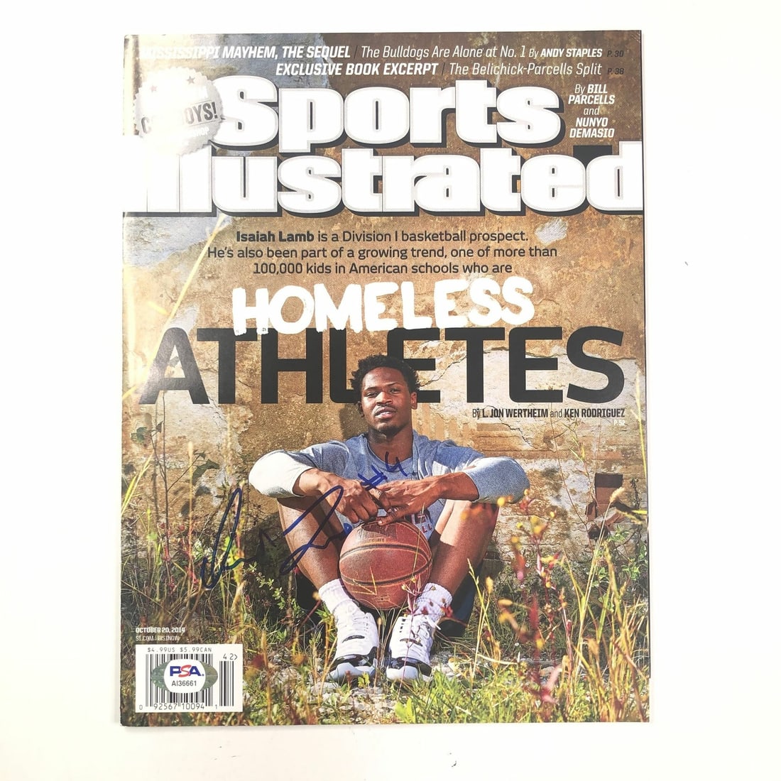 Isaiah Lamb Autographed Sports Illustrated Magazine PSA/DNA Certified (1 of 3)