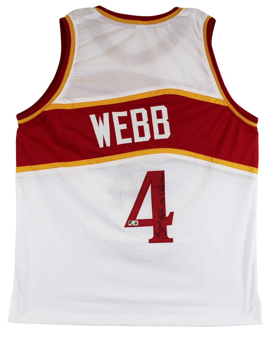 Spud Webb Signed Pro Style Jersey 1986 Dunk Champ BAS Authentication (1 of 3)