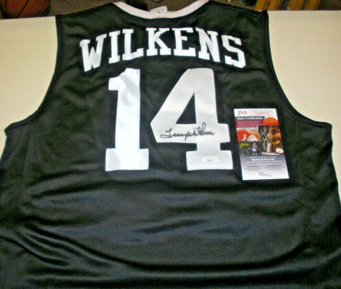 Lenny Wilkens Signed Providence Friars Nike Jersey with JSA COA: Lenny Wilkens Signed Providence Friars Nike Jersey with JSA COA This official licensed Nike jersey is a rare collectible featuring the signature of Lenny Wilkens, a distinguished figure in basketball 