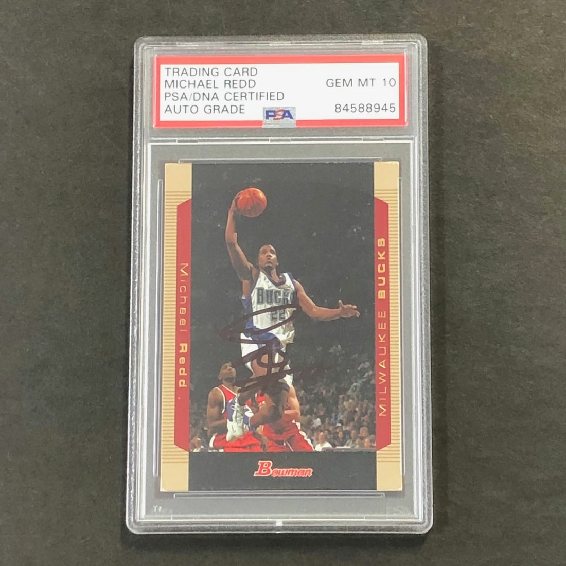 2004-05 Bowman #22 Michael Redd Signed PSA Authenticated Card Bucks (1 of 2)