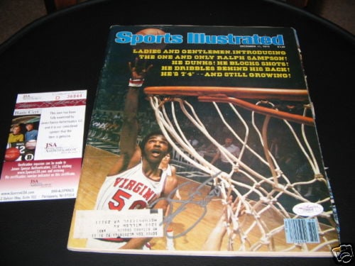 Signed Sports Illustrated Magazine Ralph Sampson Virginia Cavaliers JSA COA (1 of 1)