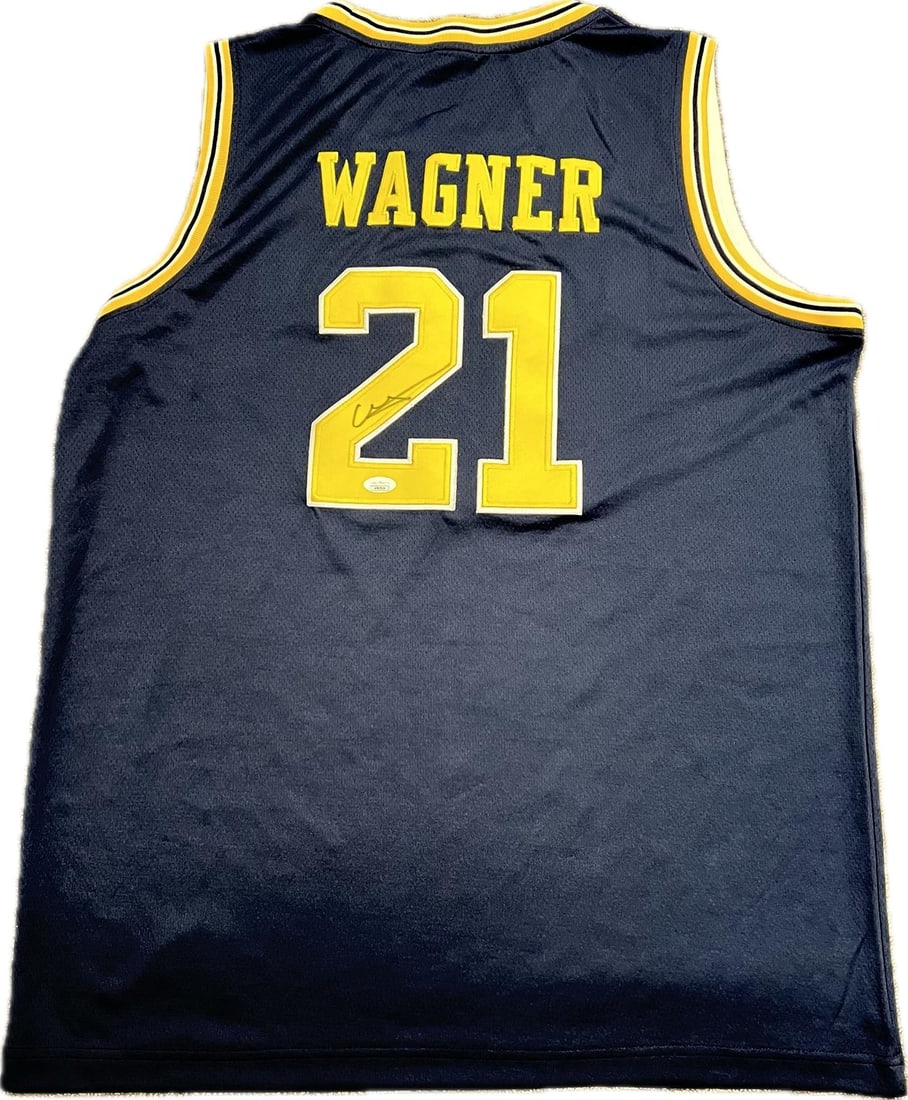 Franz Wagner Michigan Wolverines autographed JSA jersey (1 of 2)