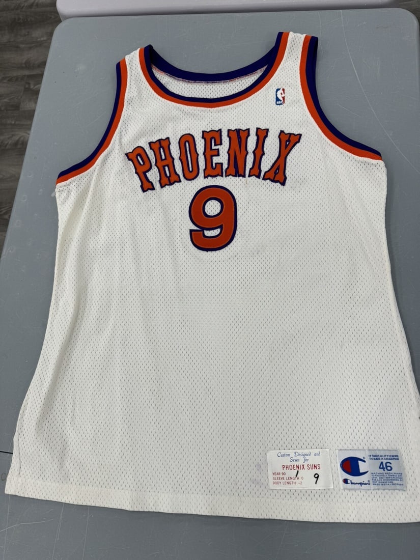 Dan Majerle Signed 1990 Phoenix Suns Game Used Jersey MEARS A10 JSA LOA: Dan Majerle Signed 1990 Phoenix Suns Game Used Jersey MEARS A10 JSA LOA This exceptional Dan Majerle signed 1990 Phoenix Suns game-used jersey is a prime collectible for any basketball fan. Authentica