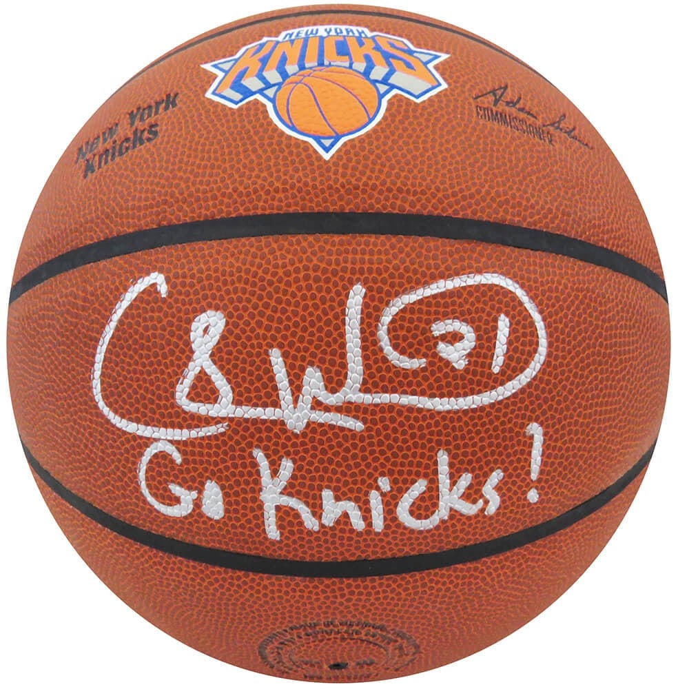 Charlie Ward Signed Wilson Knicks Basketball with Go Knicks Inscription - COA Included: Charlie Ward Signed Wilson Knicks Basketball with Go Knicks Inscription - COA Included This is an authentic signed Wilson basketball featuring the New York Knicks logo, autographed by Charlie Ward wit