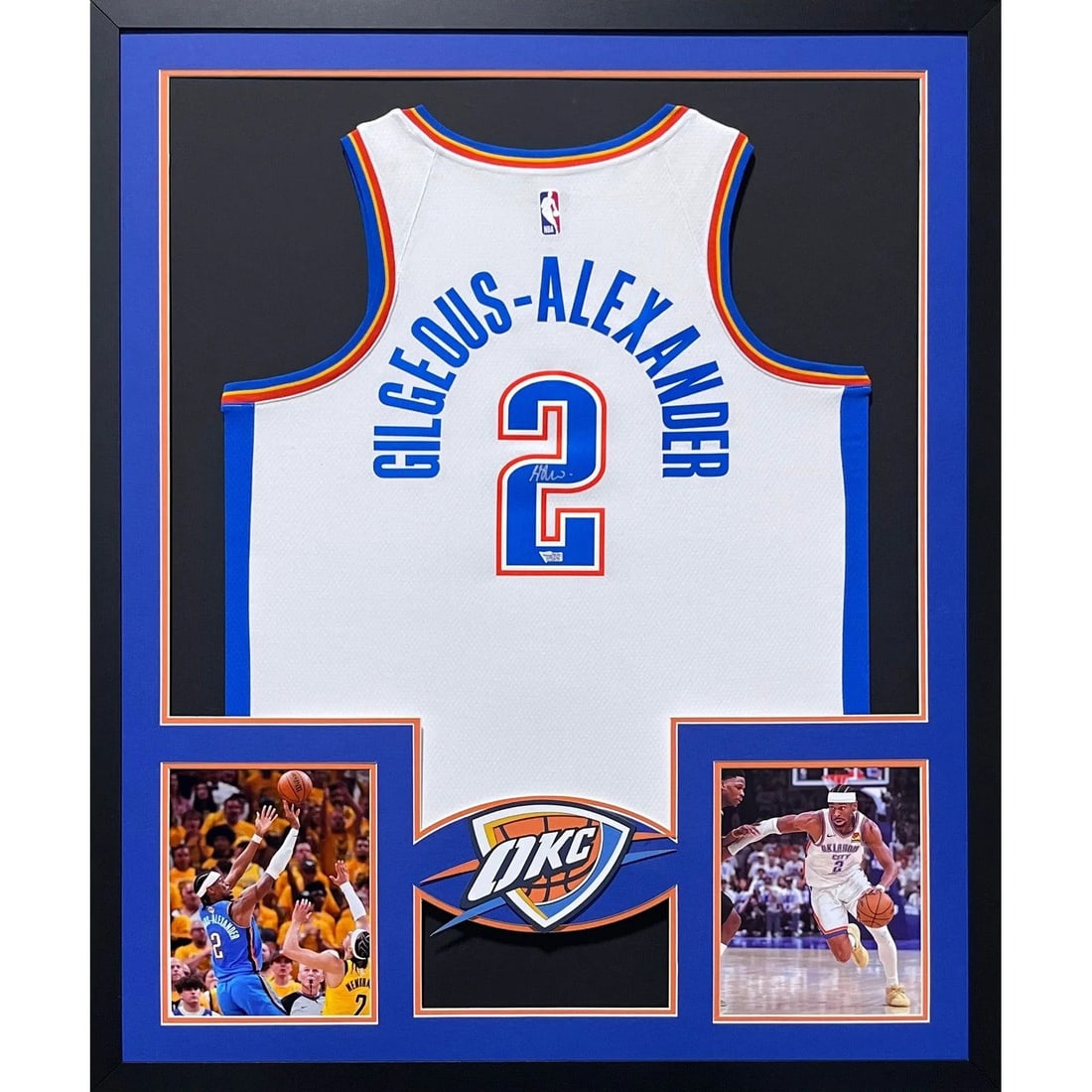 Shai Gilgeous-Alexander Autographed Framed Jersey by Fanatics: Shai Gilgeous-Alexander Autographed Framed Jersey by Fanatics This autographed Shai Gilgeous-Alexander framed jersey showcases a striking design, authenticated by Fanatics, a leader in sports memorabi