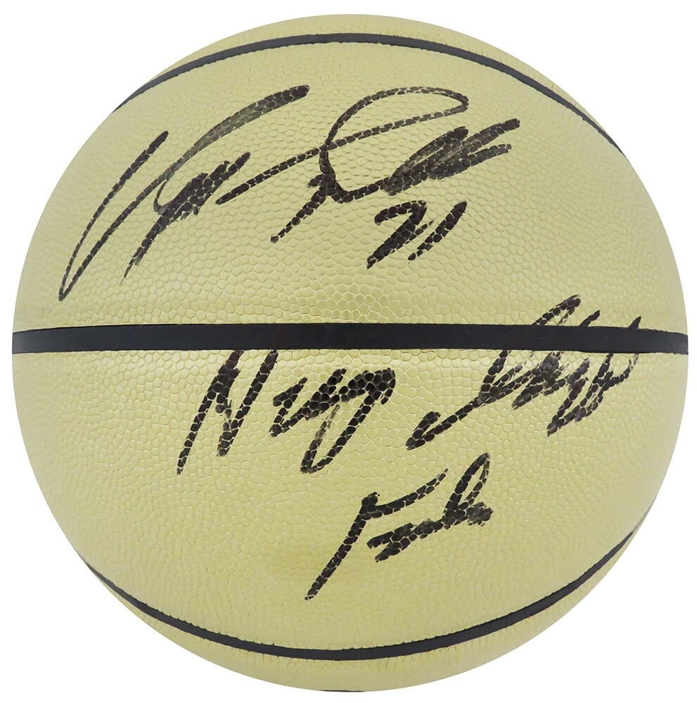 Dominique Wilkins Signed Gold NBA Basketball Human Highlight Film SS COA (1 of 1)
