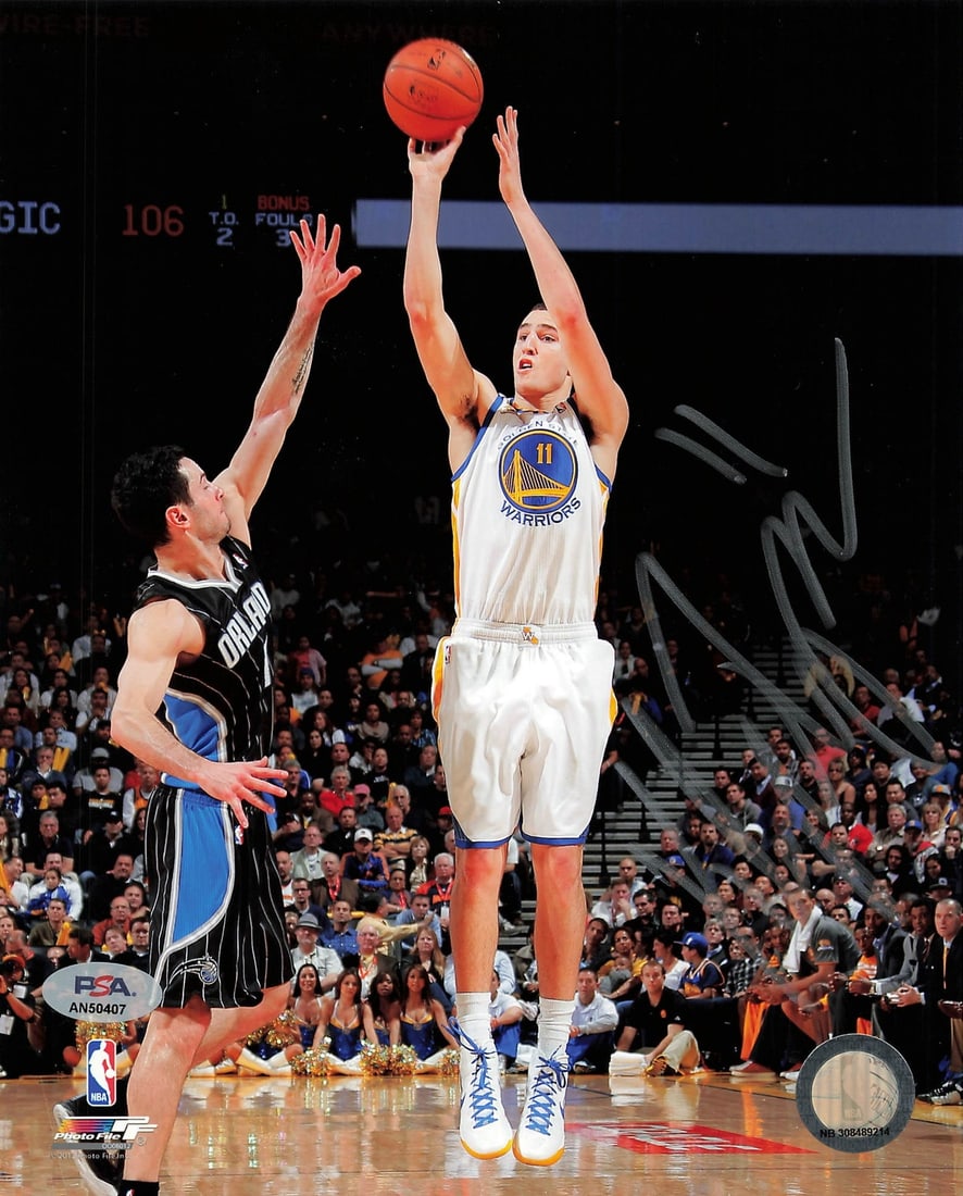 Klay Thompson Autographed 8x10 Photo PSA/DNA Golden State Warriors: Klay Thompson Autographed 8x10 Photo PSA/DNA Golden State Warriors This is an original 8x10 photograph of Klay Thompson, signed by the Golden State Warriors star. The autograph has been verified for a
