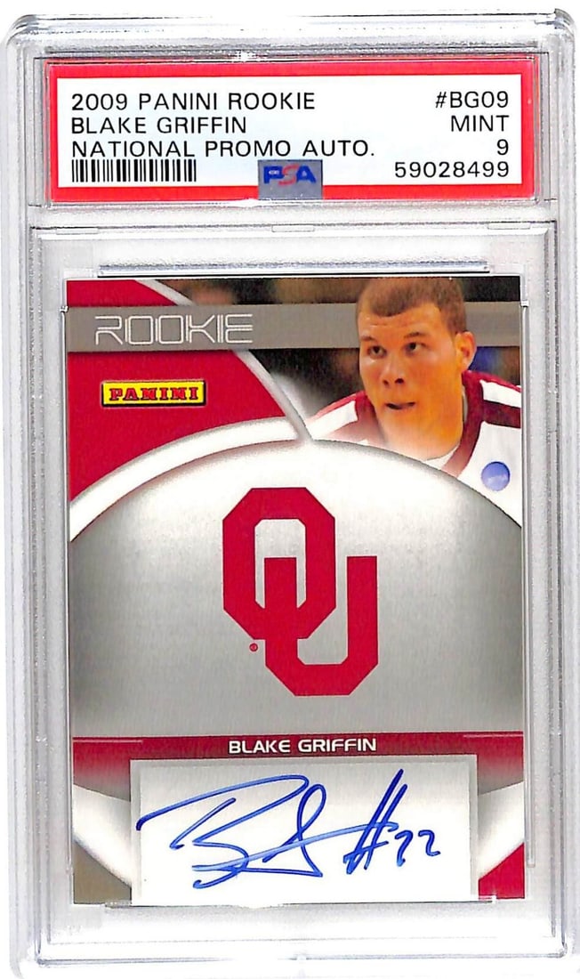 Blake Griffin 2009-10 Panini National Promo Rookie Auto Card PSA 9 (1 of 2)