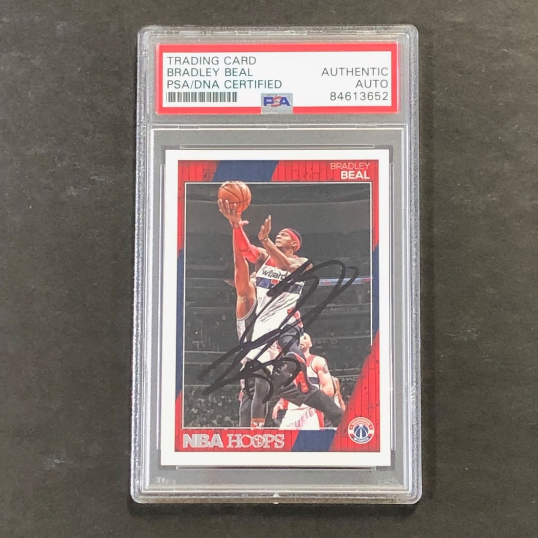 2016 NBA Hoops #156 Bradley Beal Autographed Card PSA Slabbed Wizards (1 of 2)