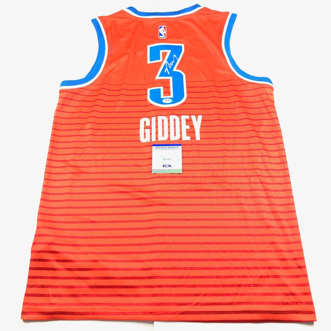Josh Giddey autographed Oklahoma City Thunder basketball jersey PSA DNA (1 of 2)