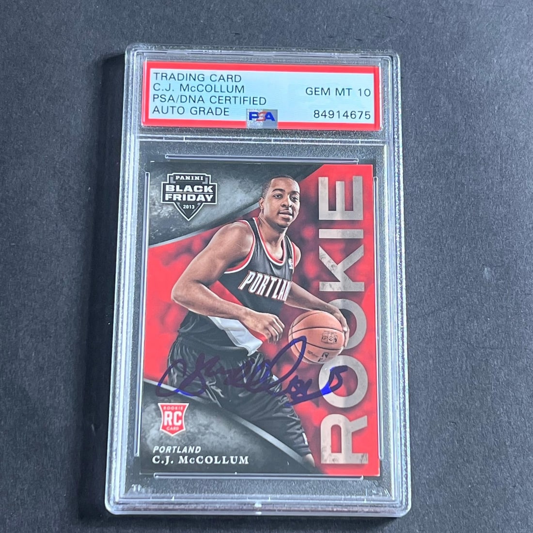 C.J. McCollum 2013 Panini Black Friday Signed Card PSA DNA Authenticated (1 of 2)