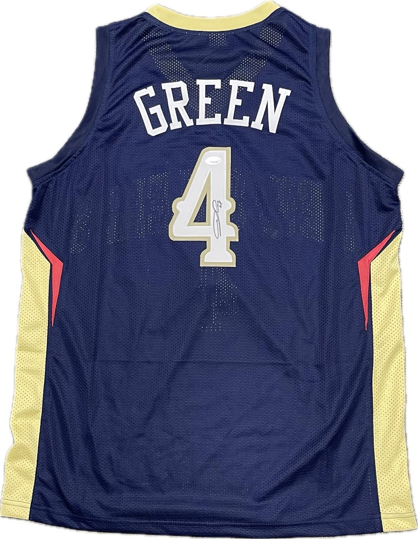 PSA DNA Autographed Javonte Green Pelicans Stitched Jersey: PSA DNA Autographed Javonte Green Pelicans Stitched Jersey This is a stitched jersey autographed by Javonte Green of the New Orleans Pelicans. The jersey features Javonte Green's signature and is auth