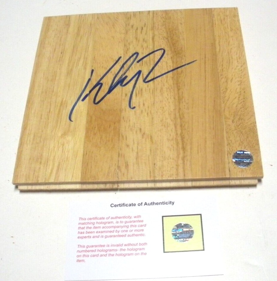 Signed Klay Thompson 6x6 Floorboard with COA Golden State Warriors NBA Champions (1 of 1)
