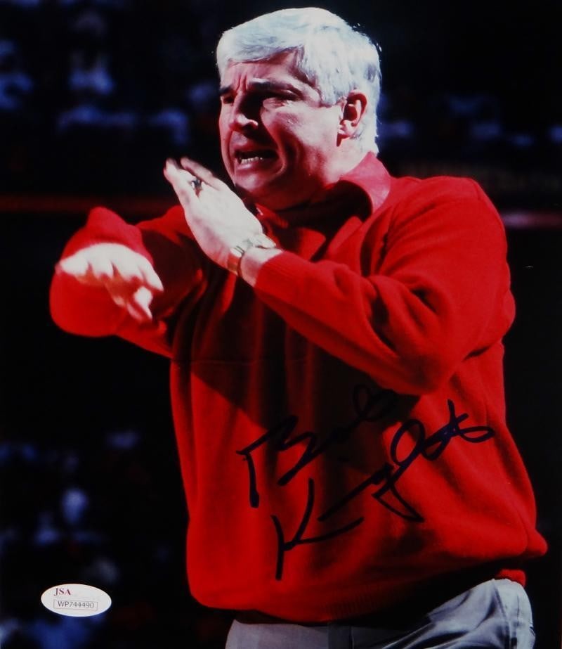 Signed Indiana Hoosiers 8x10 Basketball Photo Bob Knight JSA (1 of 5)