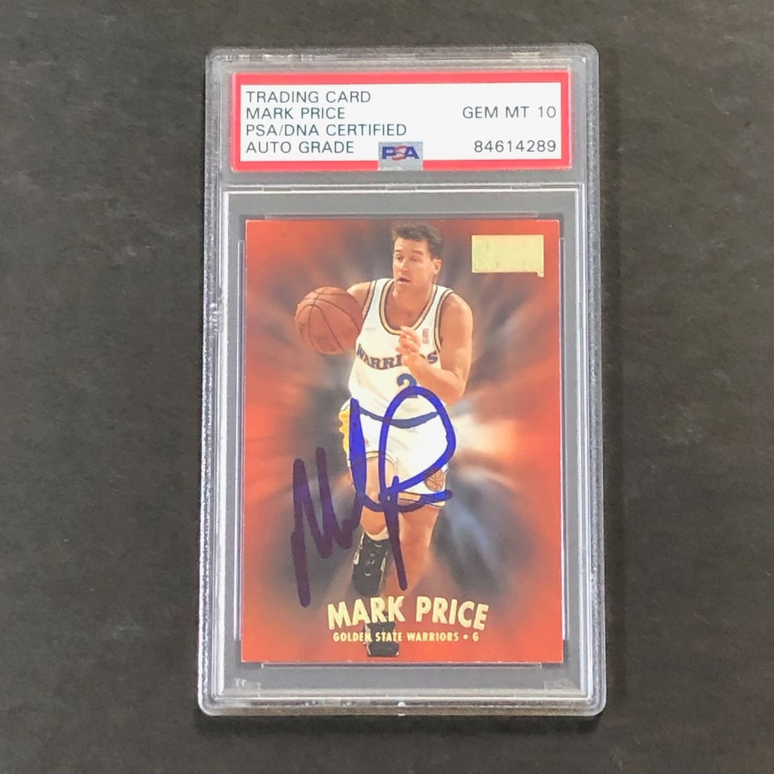 1997-98 SkyBox Premium Mark Price Signed Card PSA AUTO 10 Warriors (1 of 2)