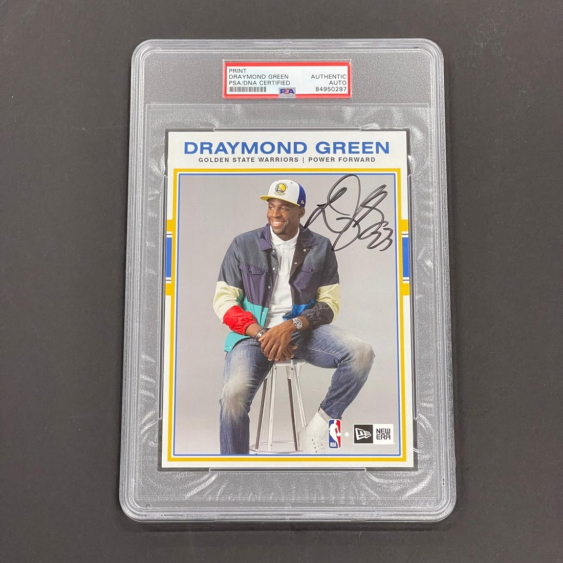 Draymond Green Signed Print PSA/DNA Authentic Basketball Memorabilia: Draymond Green Signed Print PSA/DNA Authentic Basketball Memorabilia This is an original signed print featuring Draymond Green, encapsulated by PSA/DNA for authenticity. The item showcases a high-qual