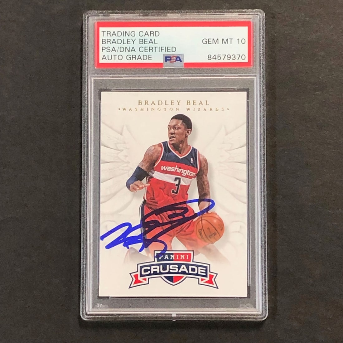 Bradley Beal Autographed 2012-13 Panini Crusade Card PSA/DNA Authenticated Wizards (1 of 2)