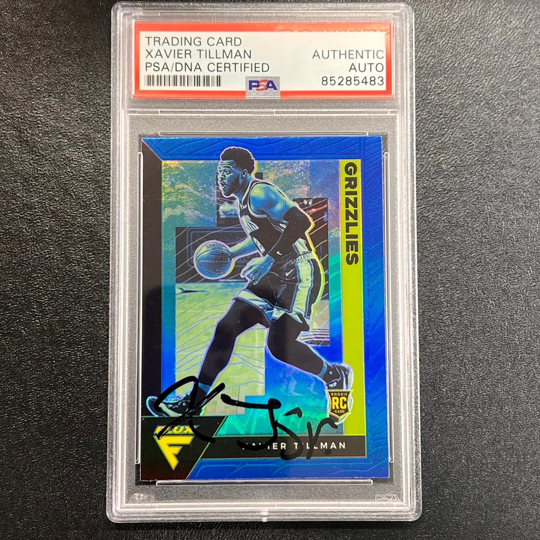 2020-21 Panini Prizm Flux #236 Xavier Tillman Autographed Card PSA/DNA (1 of 2)