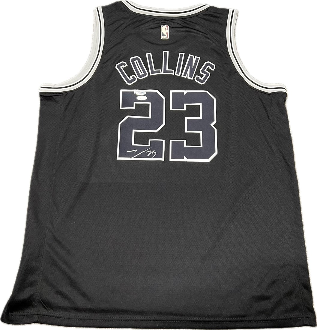 Zach Collins Autographed Stitched Jersey PSA/DNA San Antonio Spurs (1 of 2)