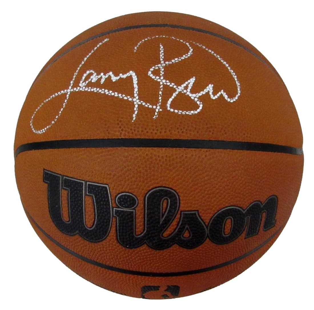 Larry Bird autographed Wilson NBA leather game ball with original box PSA DNA (1 of 6)