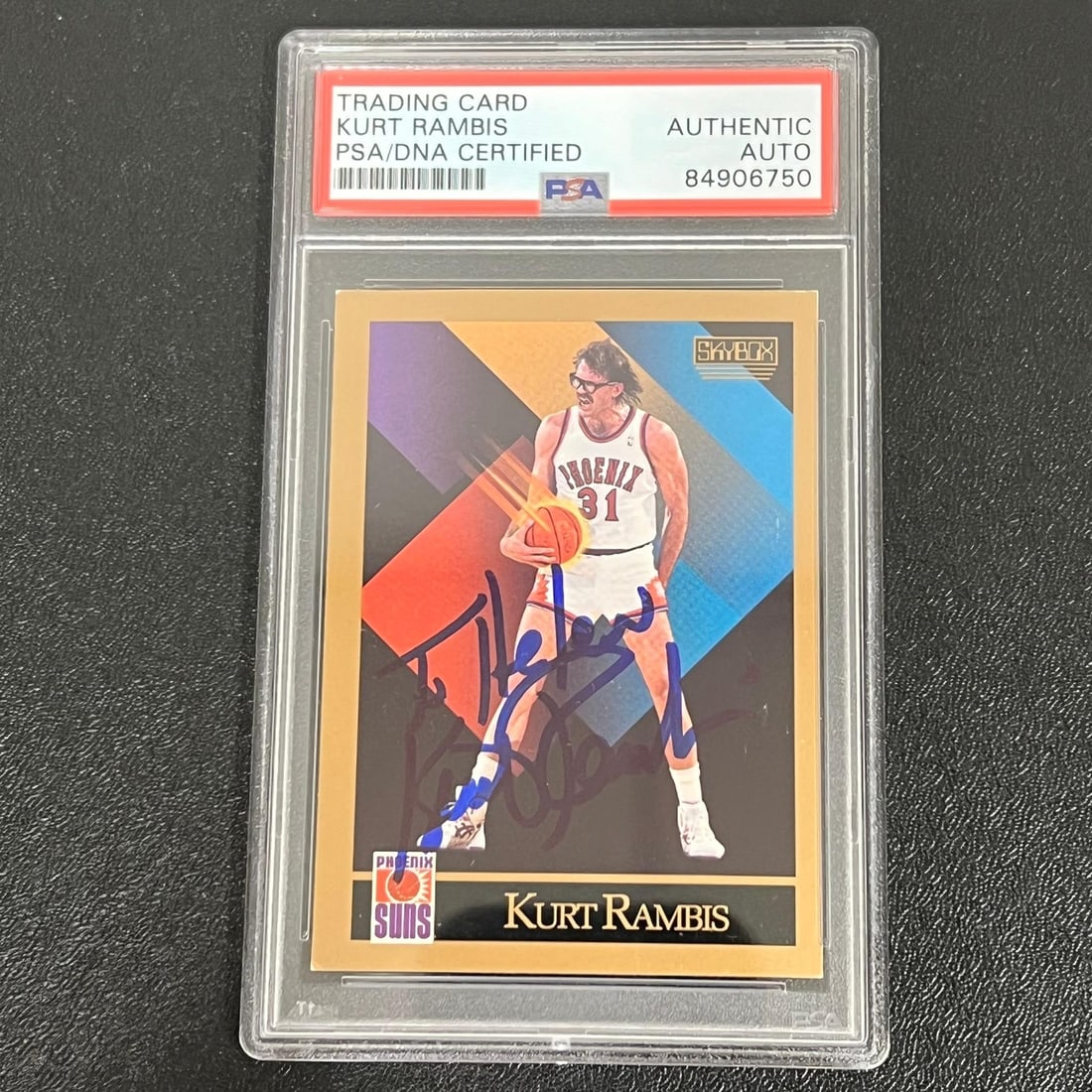 1990-91 NBA Skybox #229 Kurt Rambis Autographed Card PSA Certified (1 of 2)