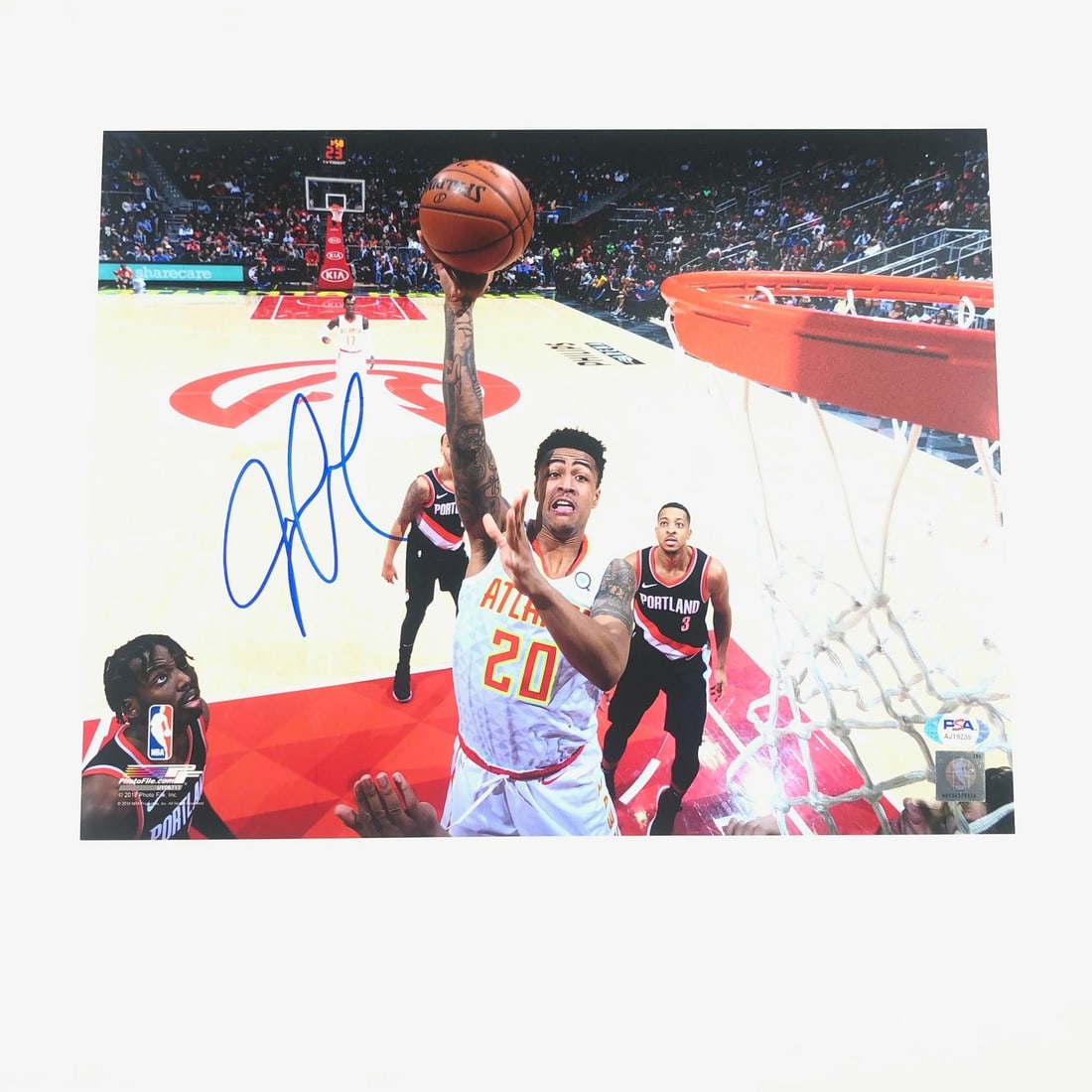 John Collins Autographed 11x14 Photo PSA/DNA Atlanta Hawks Collectible (1 of 3)