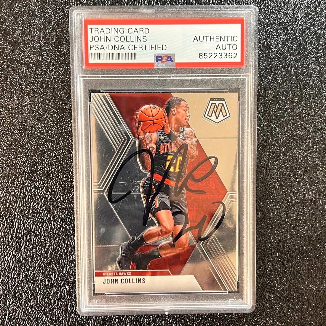 2019-20 PANINI Mosaic John Collins Signed Rookie Card PSA/DNA (1 of 2)