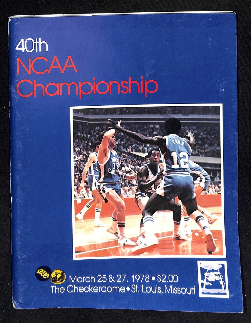 1978 NCAA Final Four Program Kentucky Wildcats Champions Duke Notre Dame Arkansas (1 of 4)