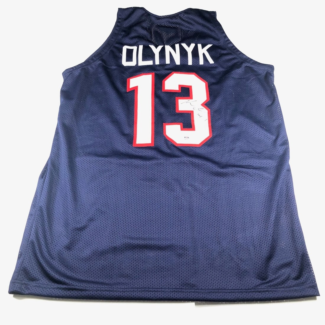 Kelly Olynyk Autographed Jersey PSA/DNA Authentic Gonzaga Basketball: Kelly Olynyk Autographed Jersey PSA/DNA Authentic Gonzaga Basketball This is an original stitched jersey autographed by Kelly Olynyk, who is well-known for his time with the Miami Heat. The autograph 