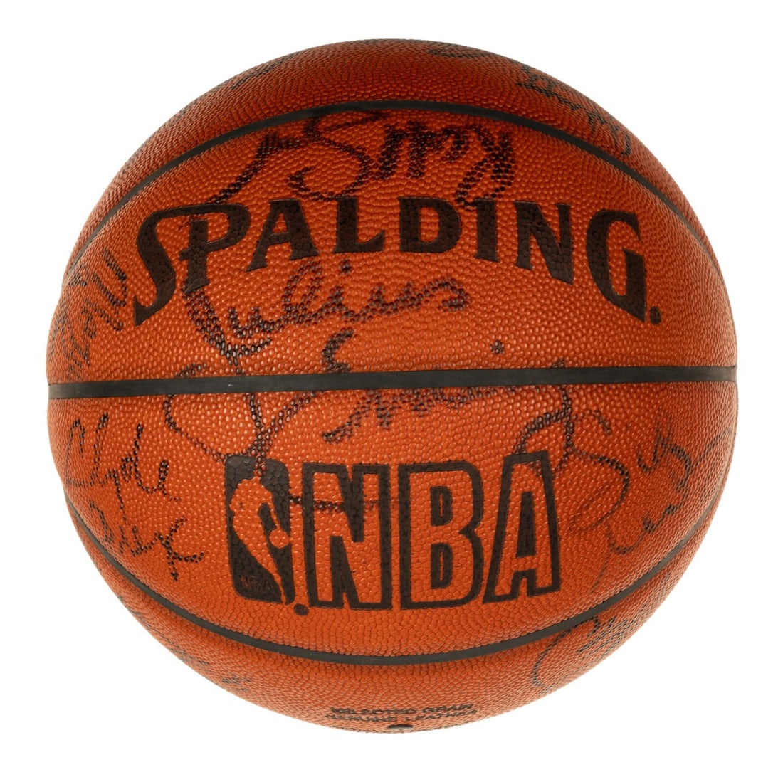 1986 NBA All Star Game Signed Basketball 18 HOFers JSA COA: 1986 NBA All Star Game Signed Basketball 18 HOFers JSA COA This official Spalding NBA basketball is a remarkable collectible featuring signatures from 18 legendary Hall of Famers and stars, including 