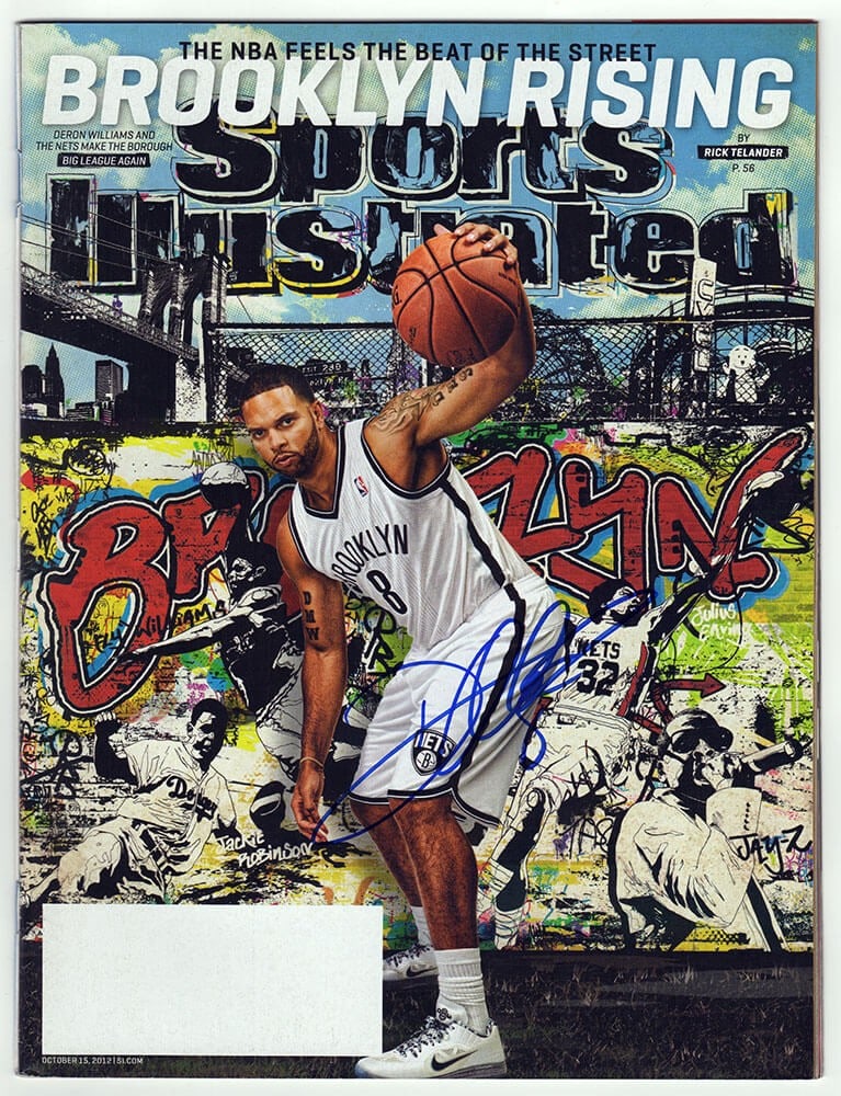 Sports Illustrated October 15 2012 Signed by Deron Williams With COA: Sports Illustrated October 15 2012 Signed by Deron Williams With COA This is an original Sports Illustrated magazine dated October 15, 2012, featuring Deron Williams of the Brooklyn Nets. The magazine